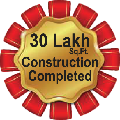 30 Lakh Sq.Ft. Construction Completed